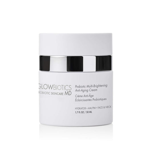 Glowbiotics Probiotic Multi-Brightening Anti-Aging Cream: Hydrates, Firms, Reduces Dark Spots, and Minimizes Wrinkles, Soothes and Repairs Skin with Caffeine, Antioxidants, and Vitamin E