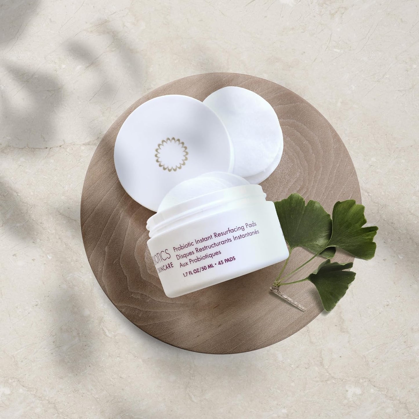 Glowbiotics Probiotic Instant Facial Resurfacing Pads: Exfoliates, Hydrates, Reduces Fine Lines & Pores | With Vitamin C & 5% Lactic Acid